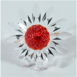 Swarovski Crystal Red Daisy