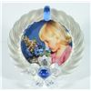 Image 1 : Swarovski Crystal Blue Flower Picture Frame