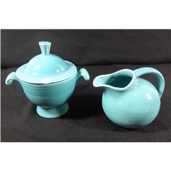 Fiesta Sugar Bowl & Creamer