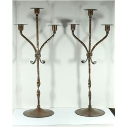 ROYCROFT Copper Twist Candle Sticks