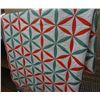 Image 1 : Outstanding Vintage Handmade Quilt Buckeye Pattern. Circa 1920-30's