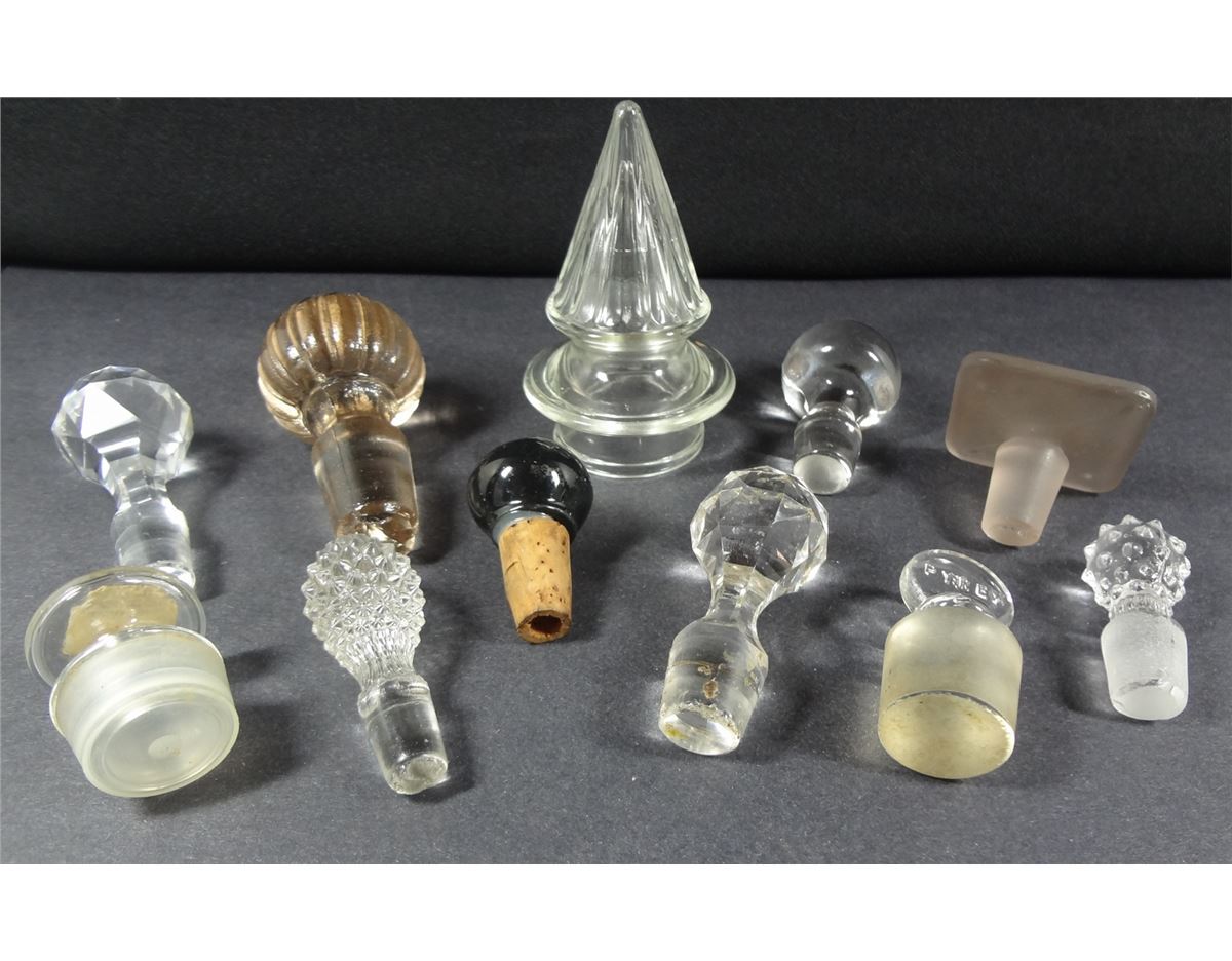 Vintage Glass Bottle Stoppers