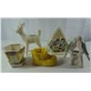 Image 1 : Vintage Lot of 5 Planters Deer Birds