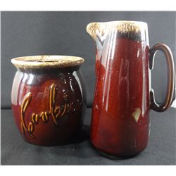 Hull Crestone Brown Drip Cookie Jar