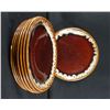 Image 3 : Hull Crestline Brown Drip Dishes Set