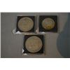 Image 2 : Three US coins including 1921 US silver dollar, 1886 Morgan US silver dollar and a 1947 Walking Libe
