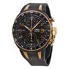 Image 1 : Oris TT3 Chronograph 2nd Timezone Black Dial Black Rubber Mens Watch