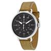 Image 1 : Bell and Ross Military Black Dial Distressed Leather Strap Automatic Mens Watch