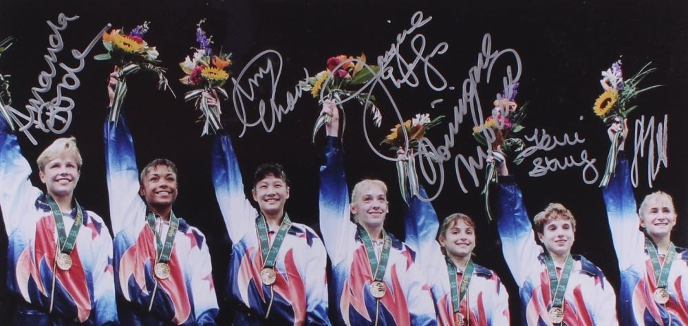Magnificent Seven Team USA 16x20 Photo Signed by (6) With Kerri Strug