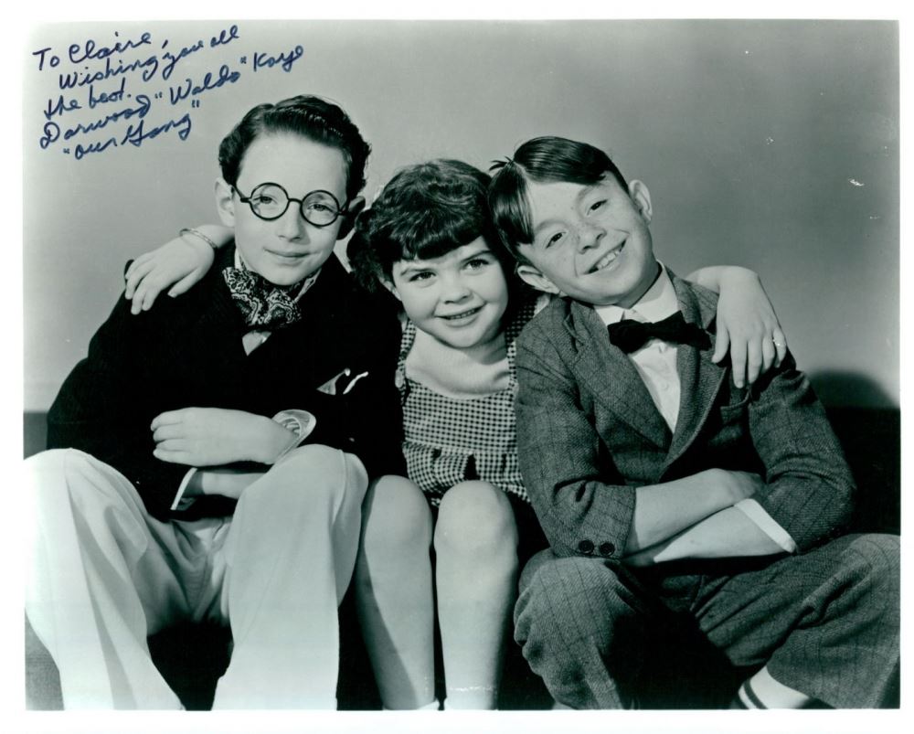 Scarica Gratis Images Darwood Waldo Kaye Signed Our Gang 8x10 Photo Inscribed le plus cool salutations
