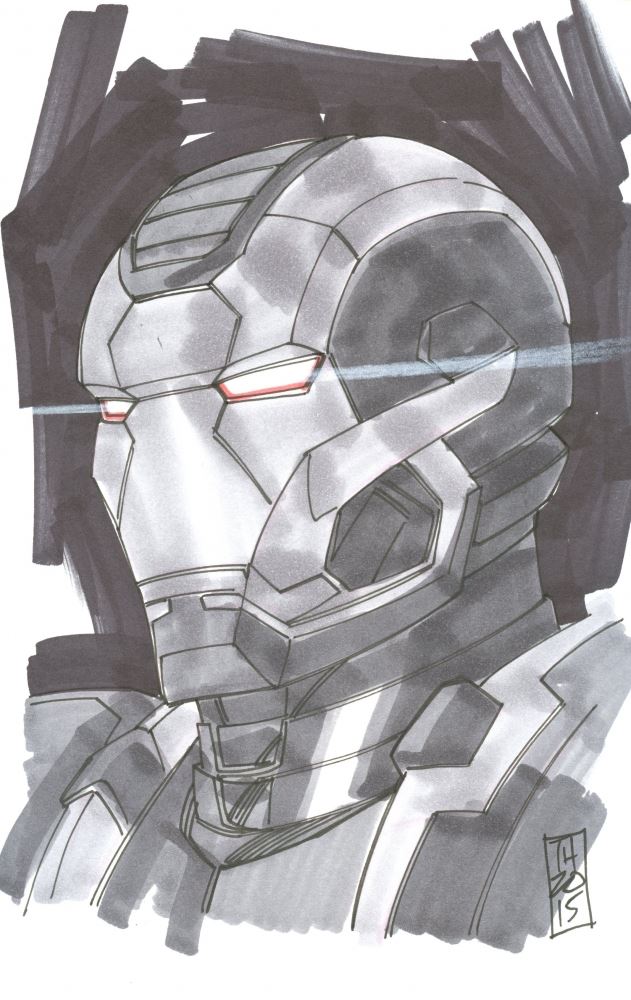 War Machine The Avengers Signed 11 Original 55 X 85