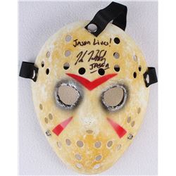 Kane Hodder Signed Jason  Friday the 13th  Hockey Mask Inscribed  Jason Lives!  &  Jason  (PA COA)