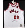 Image 2 : Michael Jordan Signed LE Authentic Mitchell & Ness 1984-85 Bulls Rookie Jersey with ROY Patch #94/12