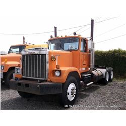 1985 GMC N9F064 TRUCK ~ 214,140 MILES VIN: 1GDT9F4C4FV606595, ORANGE, 14.0L L6 DIESEL, 1/4 FUEL TITL