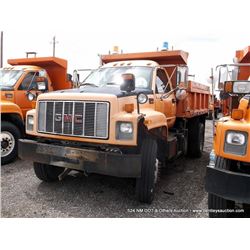 1999 GMC C7H042 TOPKICK DUMP TRUCK ~ 215,750 MILES VIN: 1GDP7H1C1XJ514280, 4X2, 7.2L L6 TURBO DIESEL