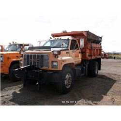 1999 GMC C7H042 TOPKICK DUMP TRUCK ~ 135,836 MILES VIN: 1GDP7H1C9XJ513913, C8500, ORANGE, BLACK, L6,
