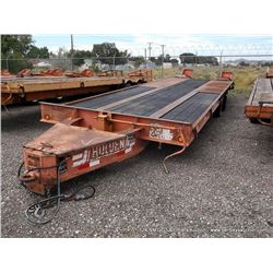 1996 HOLDEN TDO4029 FLAT BED UTILITY, TANDEM AXLE VIN: 12HTD3424TS204979, PINTLE PULL, (21' TRAILER,