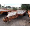 Image 1 : 1987 J&B 21' TWIN AXLE TRAILER, PINTLE PULL (16' TRAILER, 5' DOVE TAIL), VIN: JB37BB212371 TITLE # 1