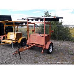 DIRECTIONAL SIGN W/ DIESEL GENERATOR, ORANGE (print sequence:) FA02833