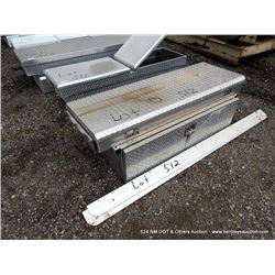 RKI CROSSBED TOOLBOX, DIAMOND PLATE W/ RAILS