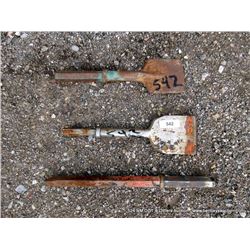 LOT: 3 CHISEL BLADES