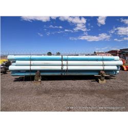 LOT: BLUE PVC WATER PIPE, 10" X 20'