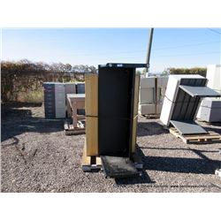 PALLET: 2 WOOD & METAL WORK TABLES