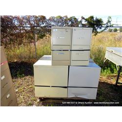 LOT: 10 METAL 2 DRAWER FILE CABINETS (print sequence:) 15452