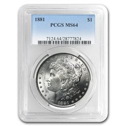 1881 Morgan Dollar NGC MS-64