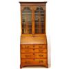 Image 1 : Victorian oak bureau bookcase, fitted a pair of glazed doors enclosing three adjustable shelves, …