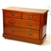 Image 1 : Victorian mahogany chest, fitted two short and two long drawers…