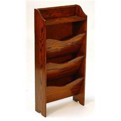 1930's oak magazine rack…