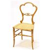 Image 1 : Satinwood side chair with raffia seat…