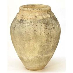 Large old Egyptian stoneware grain jar…