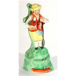 Early 19th century Staffordshire figure of a gardener, 14cm high…