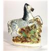 Image 1 : Victorian Staffordshire zebra, 16cm high…