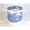 Image 1 : Victorian 'Genevese' patterned blue and white transfer loving cup, marks to base, 14cm high…