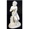 Image 1 : Victorian Parian figurine of a scantily clad seated young maiden,34cm high…