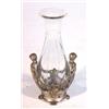 Image 1 : WMF pewter cherub and swag design vase with glass liner, marks to base, 13cm high…
