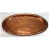 Image 1 : Oval Hugh Wallis copper tray, marks to base, 60cm long…