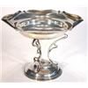 Image 1 : Circular based silver plated Art Nouveau cakestand with fluted hexagonal rim, marks to base, 21cm…