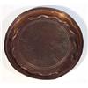 Image 1 : Circular Art and Crafts design copper dish decorated with bands of serpents, 18cm diameter…