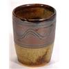Image 1 : Winchcombe Studio pottery beaker with a band of finger trailed decoration, marks to base, 11cm hi…