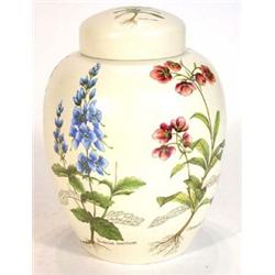 Poole Pottery country lane pattern ginger jar and cover, 28cm high…