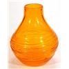 Image 1 : White Friars orange strapped vase, 16cm high…