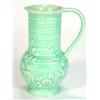 Image 1 : Green glazed Price Brothers 'Springtime' patterned jug, marks to base, 21cm high…