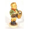 Image 1 : Hand painted Hummel boy with basket, marks to base, 10cm high…