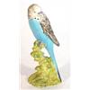 Image 1 : Hand painted Beswickbudgerigar on green base, impressed marks to base, 16cm high…