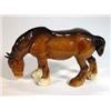 Image 1 : Hand painted Beswick bowing shire horse, marks to base,14cm high…