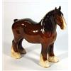 Image 1 : Hand painted Beswick standing shire horse, marks to base, 22cm high…